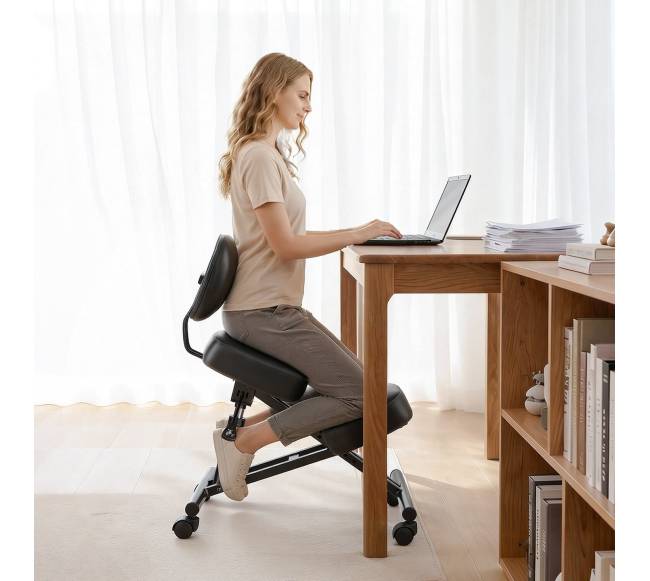 Ergonominė kėdė su atlošu ir ratukais7