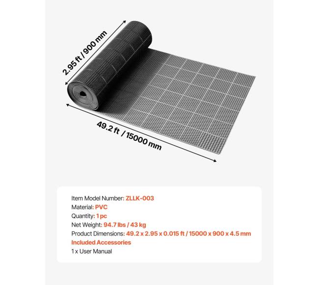 vandens nutekėjimo kilimėlis 90 x 1500 cm6