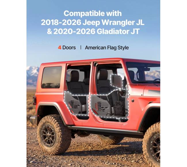 Jeep tubularinės durys 2018-20261
