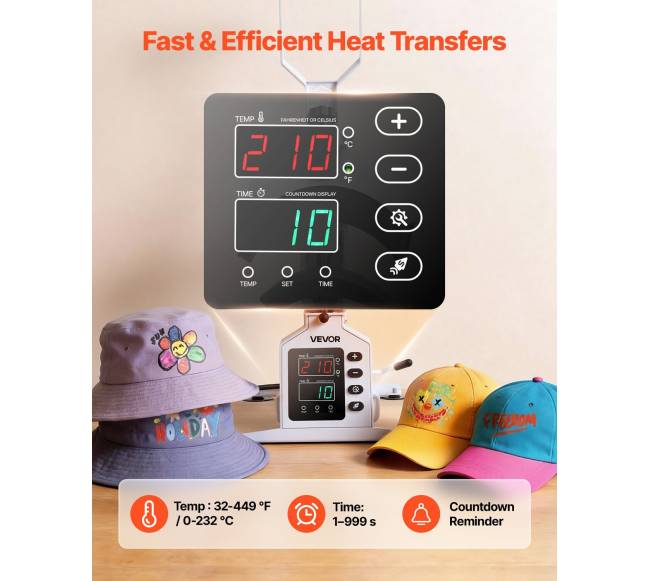 Kepurių šilumos spaudos mašina su kepurių tempikliu1