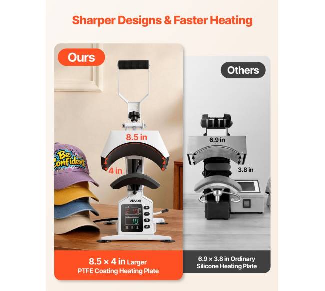 Kepurių šilumos spaudos mašina su kepurių tempikliu2