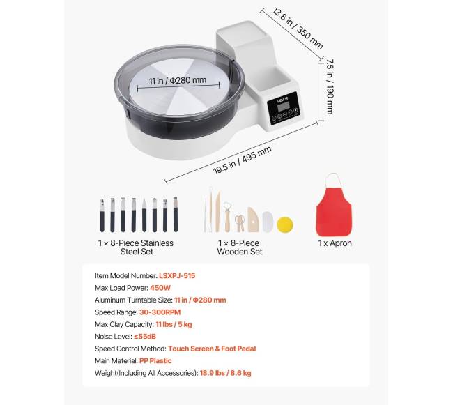 Keraminis ratelis su 28 cm aliuminio disku6