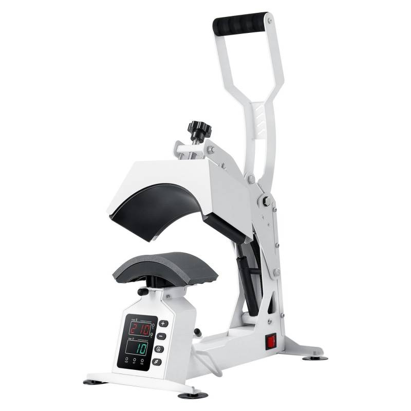 Kepurių šilumos spaudimo mašina su 4 keičiamomis platformomis0