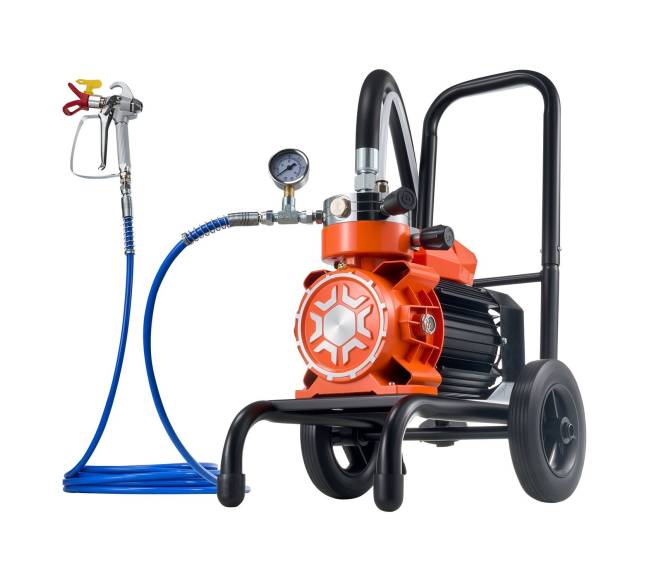 Pneumatinis dažų purkštuvas su vežimėliu 900 W0