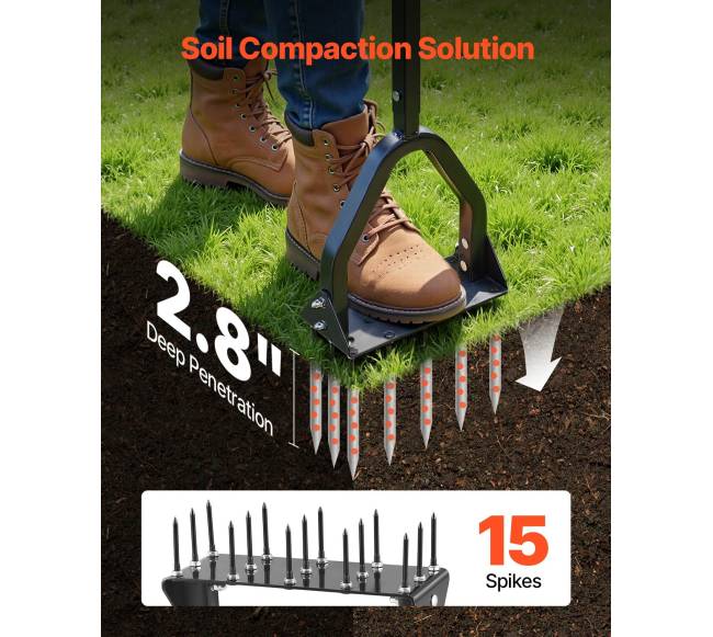 Žemės aeratorius su 15 smaigalių1