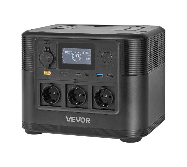 Nešiojama 1200W saulės energijos stotis0