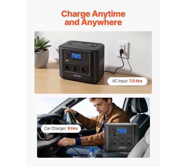 Nešiojama 1200W saulės energijos stotis5