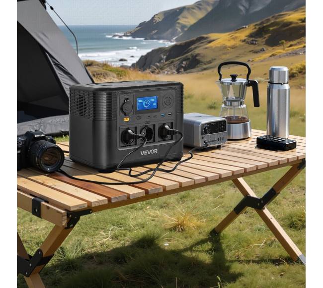 Nešiojama 1200W saulės energijos stotis7