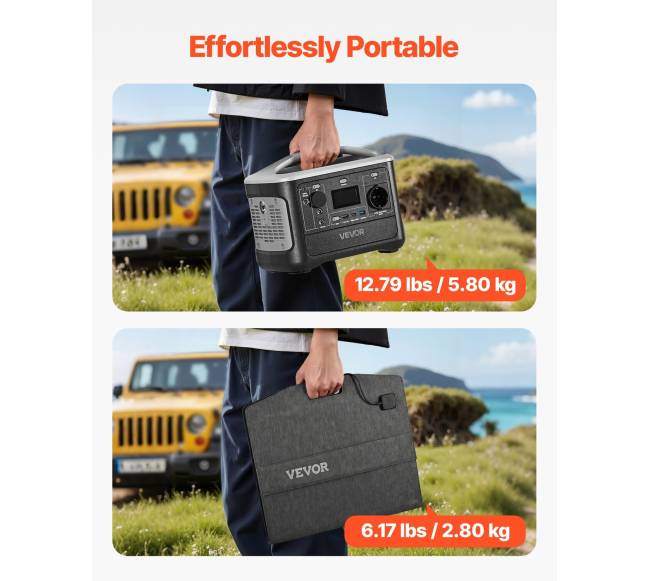 Nešiojama saulės įkrovimo stotelė su 100W saulės panele4