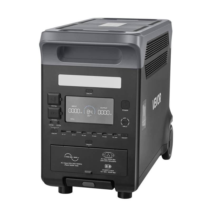 Nešiojama galios stotis, 3000W saulės generatorius0