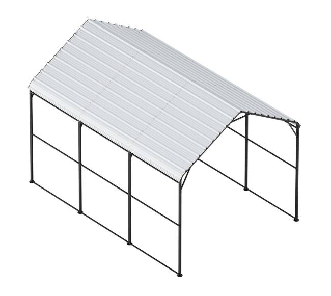 9,84 x 14,76 m metalinis automobilių stogelis valtims9