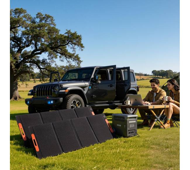 Nešiojama jėgainė su saulės baterijomis7