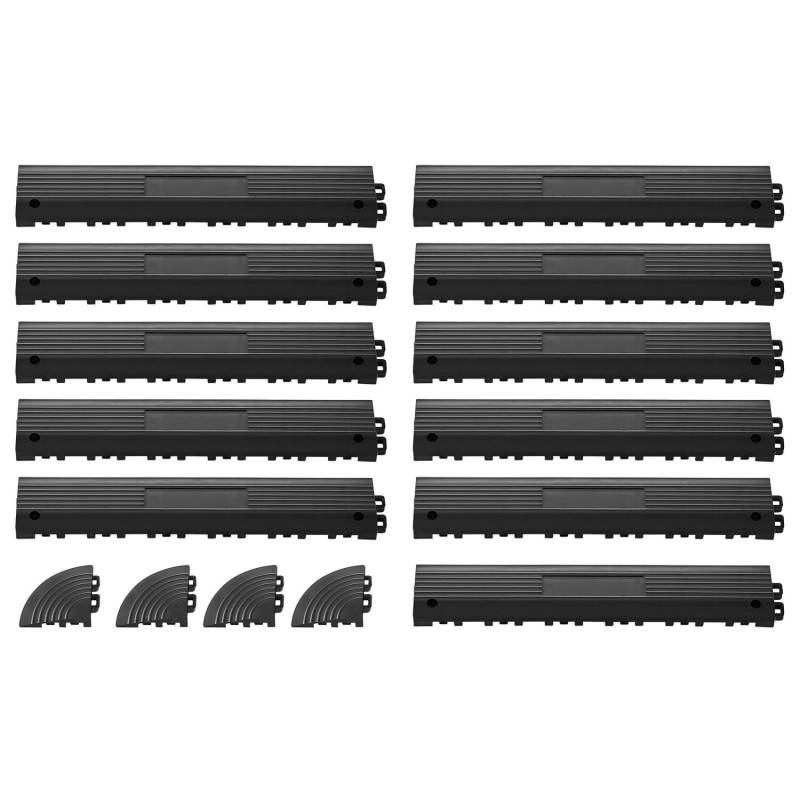 11 dalių kraštų apsauga, juoda0