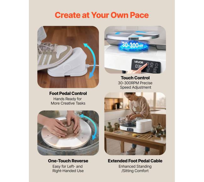 Elektrinė puodų žiedimo rato sistema su pedalais3