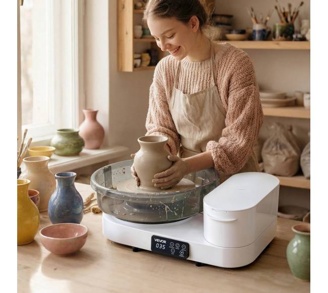 Elektrinė puodų žiedimo rato sistema su pedalais7