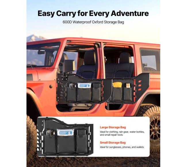 Jeep Wrangler ir Gladiator plieninės durys3