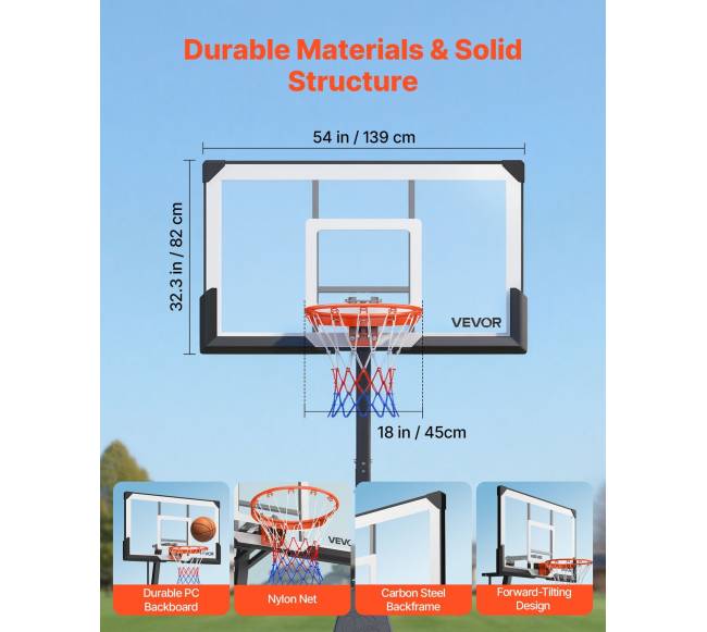 Nešiojama krepšinio lenta su aukščio reguliavimu3