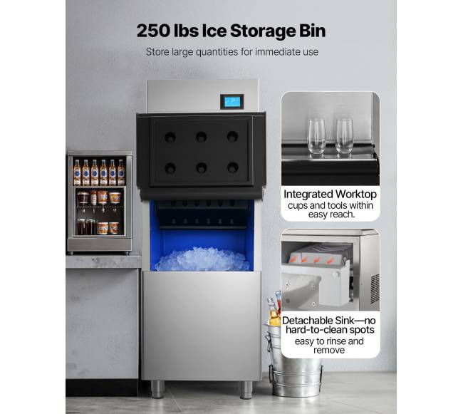 Komercinis ledų gaminimo aparatas su talpykla2