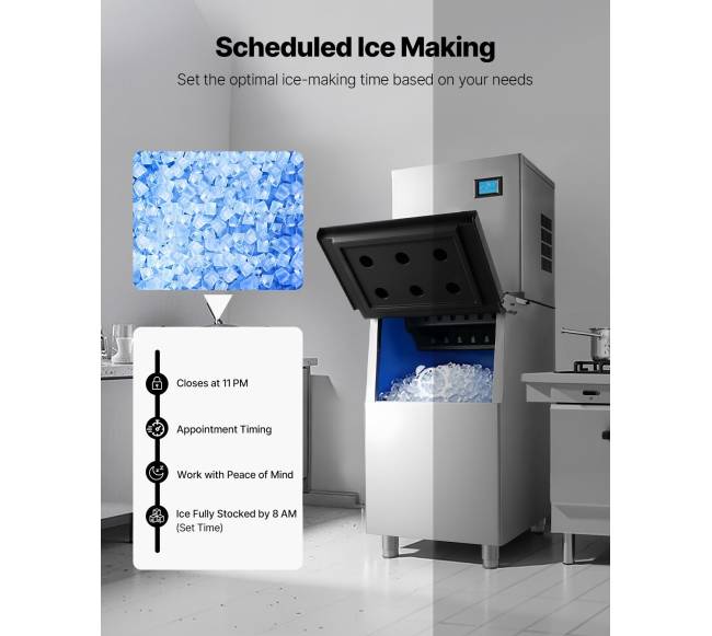 Komercinis ledų gaminimo aparatas su talpykla5