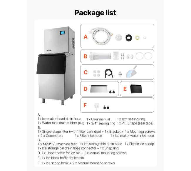 Komercinis ledų gaminimo aparatas su talpykla6