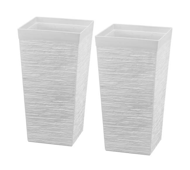 Dideli plastikiniai vazonai su ratukais ir drenažu0