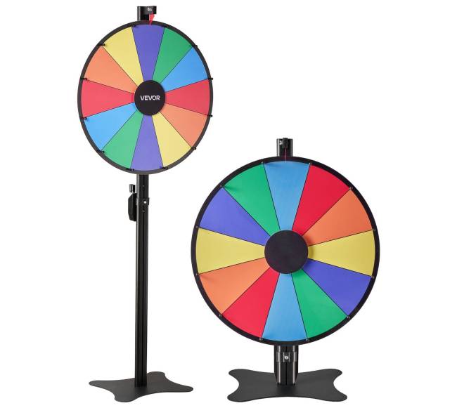 Besisukantis prizų ratas su stovu, 610 mm0