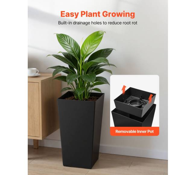 Aukšti lauko vazonai su ratukais, 2 vnt.4