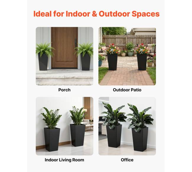 Aukšti lauko vazonai su ratukais, 2 vnt.5