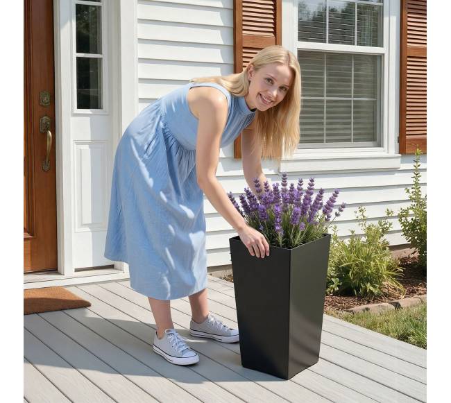 Aukšti lauko vazonai su ratukais, 2 vnt.7