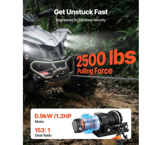 1134 kg elektrinė gervė su sintetine virve1