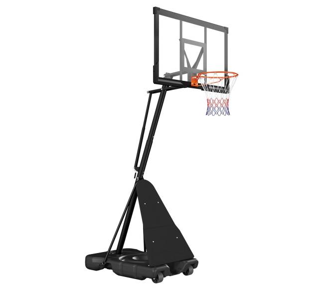 Nešiojama krepšinio stovykla su reguliuojamu aukščiu0