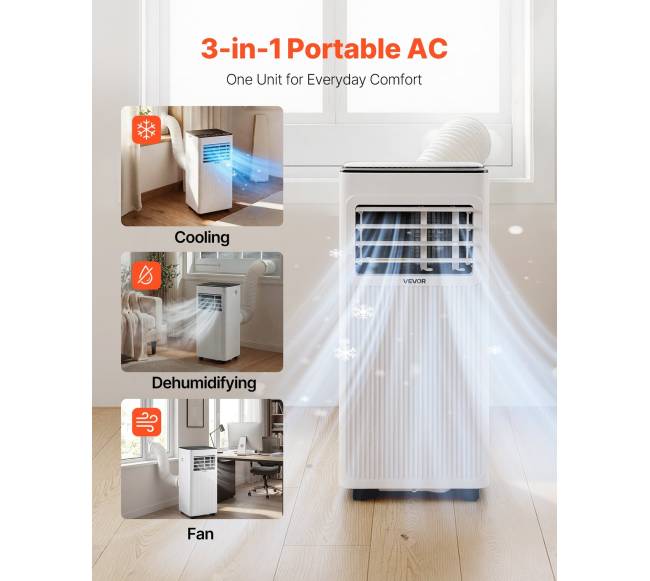 Nešiojamas oro kondicionierius 2kW, 3-in-11