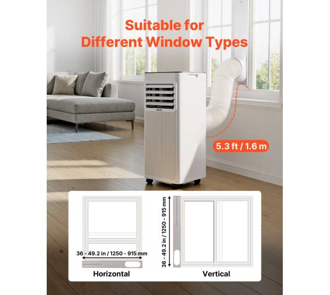 Nešiojamas oro kondicionierius 2kW, 3-in-12