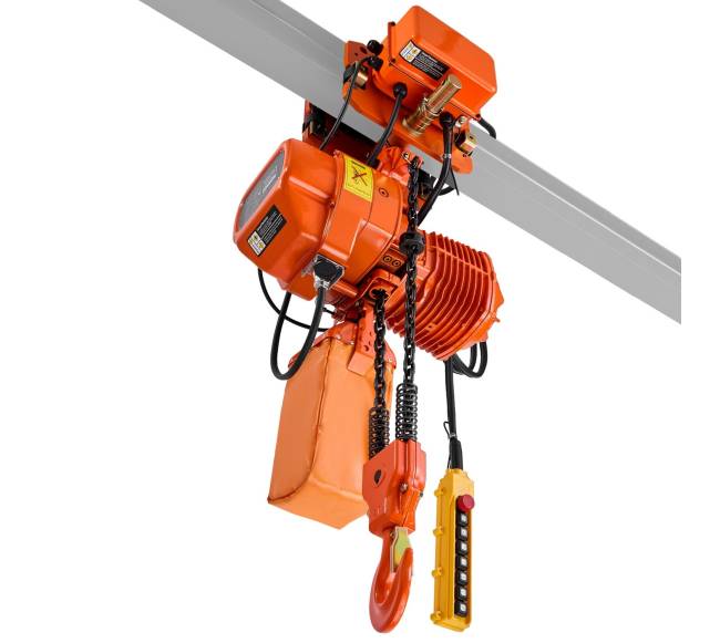 2000 kg elektrinis grandinės keltuvas, 6,1 m aukštis10