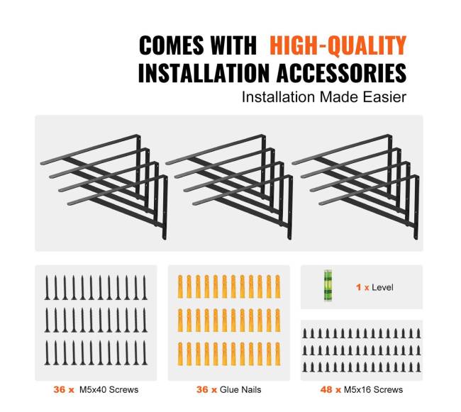 Trikampiai lentynų laikikliai 12 vnt., juodi5