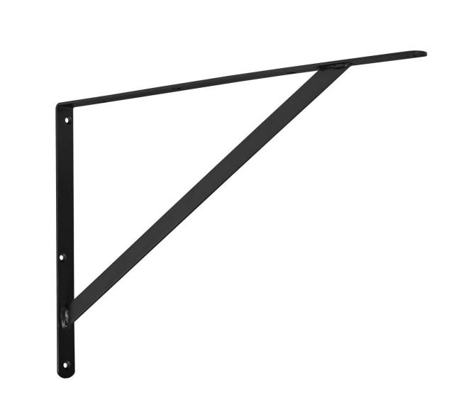 Trikampiai lentynų laikikliai 12 vnt., juodi9