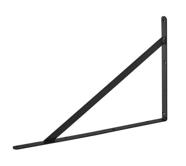 Trikampiai lentynų laikikliai 12 vnt., juodi10