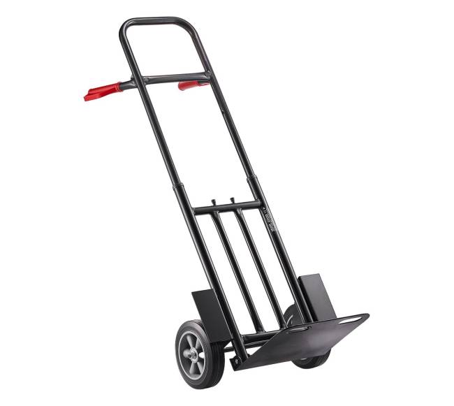 Rankinis vežimėlis su ratukais ir reguliuojama rankena0
