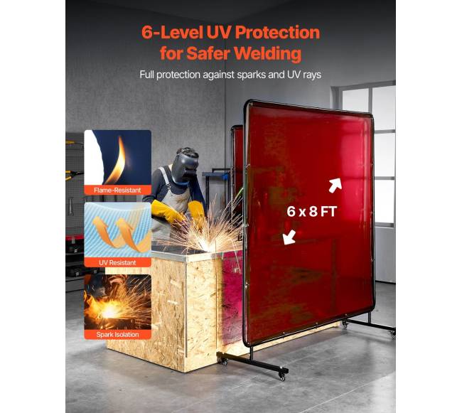 Suvirinimo užuolaidos 2vnt, 1.74 x 2.34m1