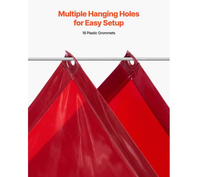 Suvirinimo užuolaidos 2vnt, 1.74 x 2.34m3