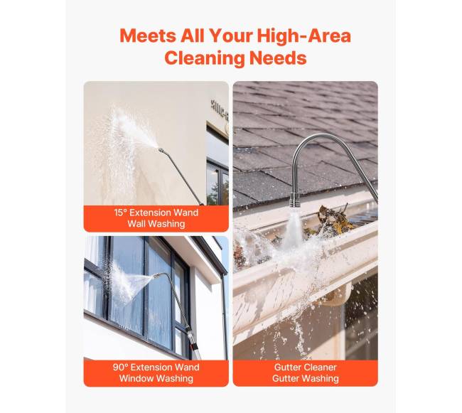 7,62 m teleskopinė aukšto slėgio plovimo lazda6