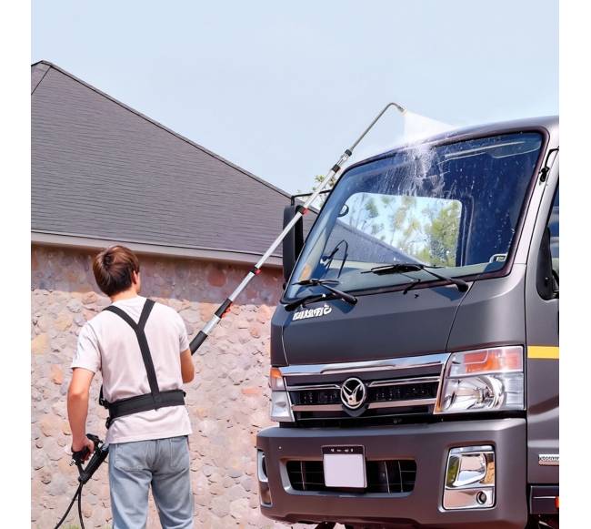 7,62 m teleskopinė aukšto slėgio plovimo lazda7