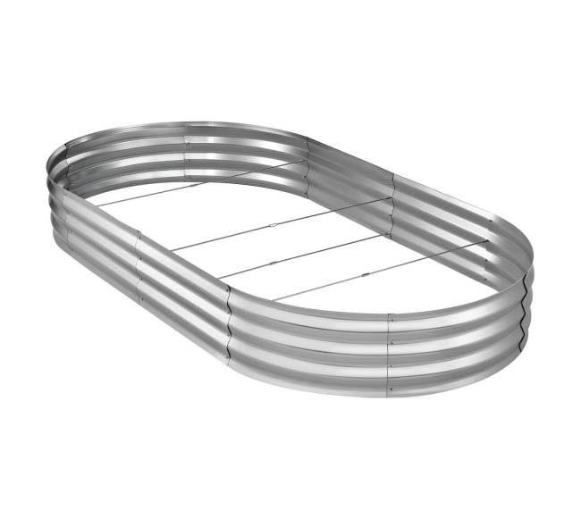 Cinkuota pakelta daržo lova 240 x 120 x 30 cm0