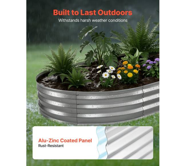 Cinkuota pakelta daržo lova 240 x 120 x 30 cm4