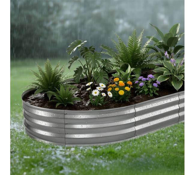 Cinkuota pakelta daržo lova 240 x 120 x 30 cm7