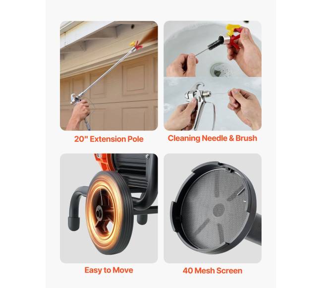 Diafragminis dažymo purkštuvas 2000 W4