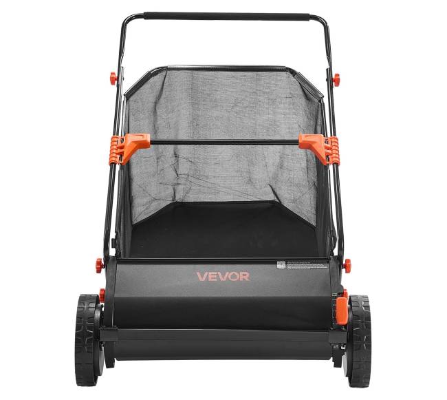 Stumiamas vejos šluotuvas 66 cm su surinkimo krepšiu10