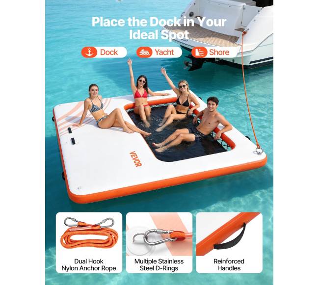 Pripučiamas plūduriuojantis dokas su kopėčiomis3