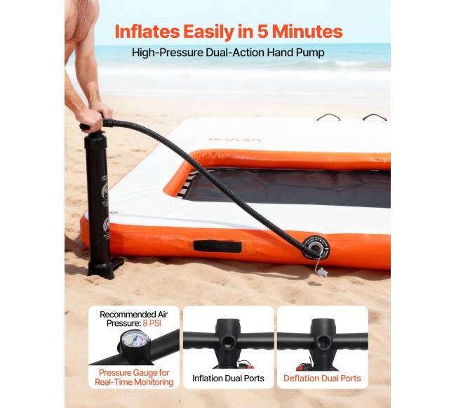 Pripučiamas plūduriuojantis dokas su kopėčiomis4