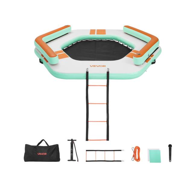 Pripučiama plaukiojanti platforma 2.6 x 2.6 m8